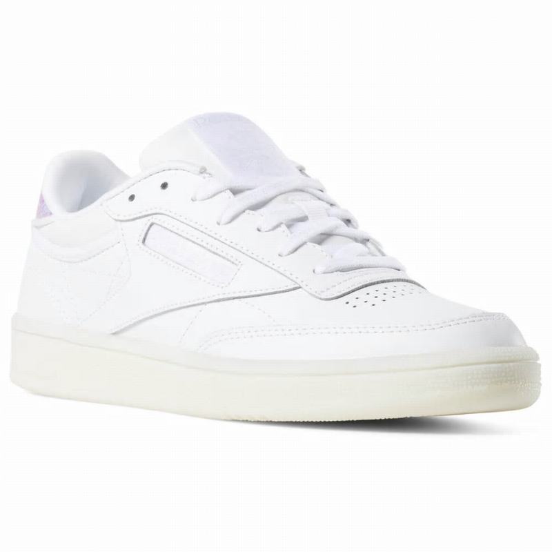 Reebok Club C 85 Tenisky Damske - Biele/Siva BY5247VO